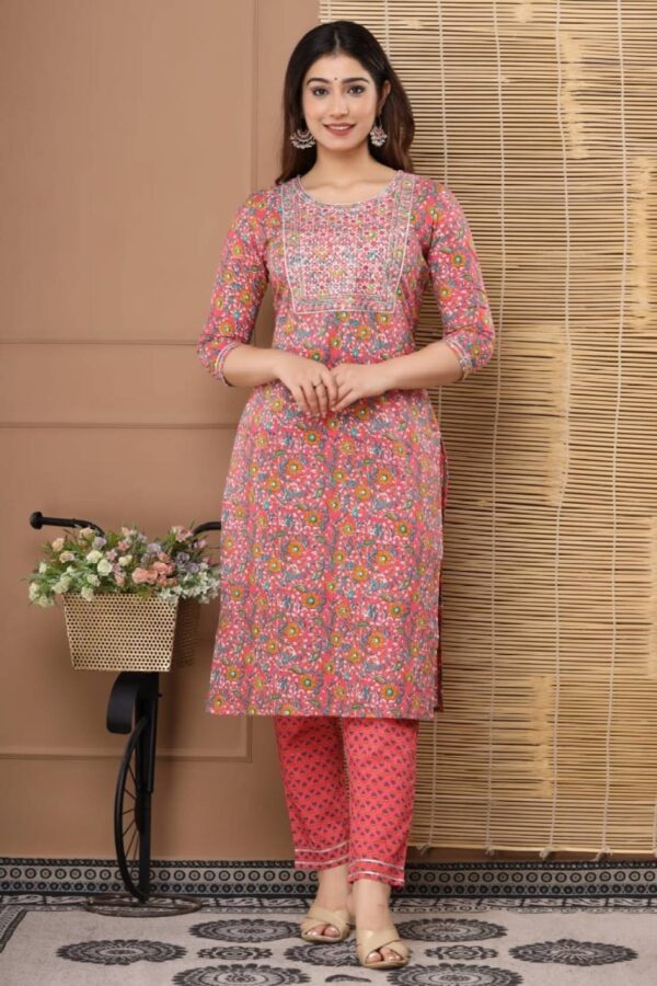 Printed Kurta with Dupatta  for Women